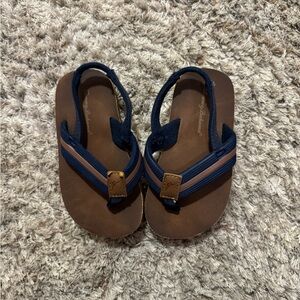Tommy Bahama Kids Navy Strap Sandals Size 6.5